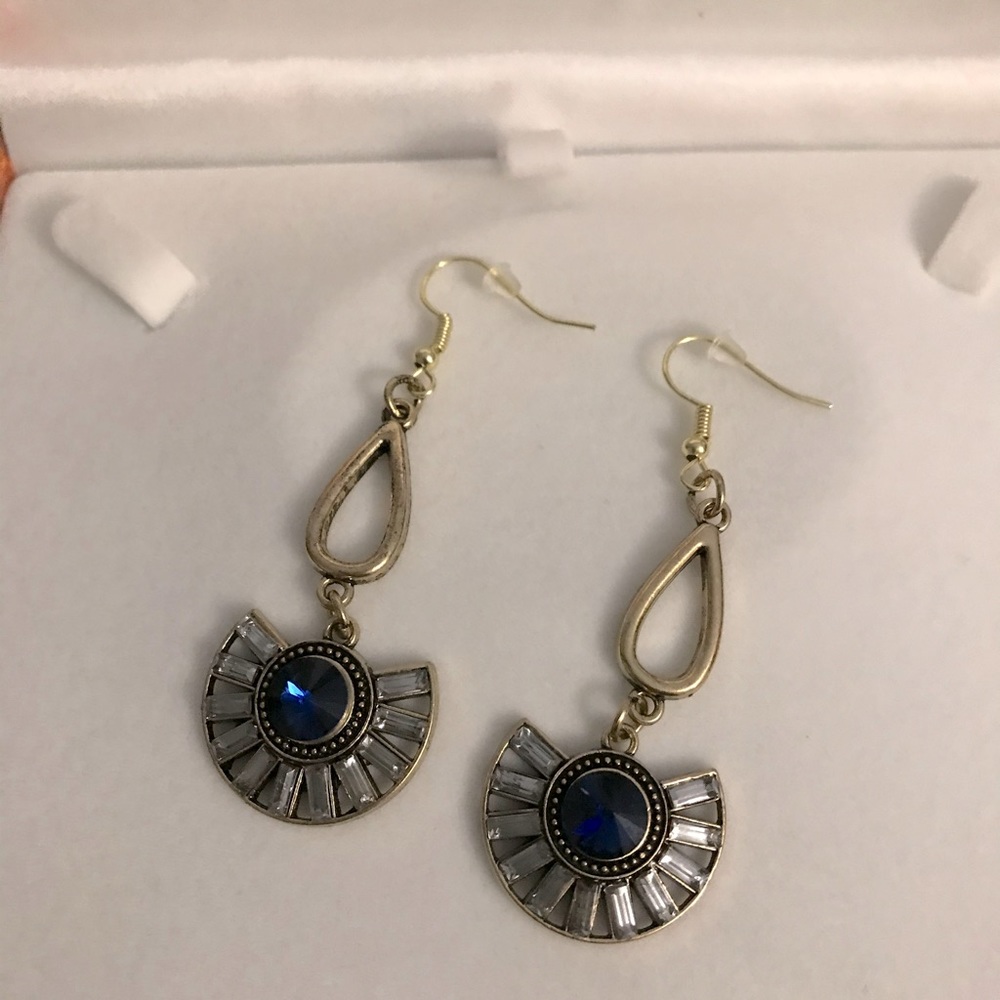 Blue sapphire earrings